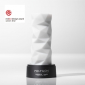 Белый 3D мастурбатор POLYGON - Tenga - в Махачкале купить с доставкой