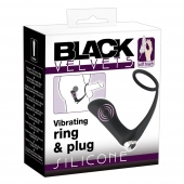 Черное эрекционное кольцо с анальной вибропробкой Vibrating Ring   Plug - Orion - в Махачкале купить с доставкой