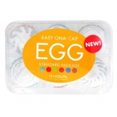 Набор из 6 мастурбаторов Tenga EGG Easy Beat с различным рельефом - Tenga - в Махачкале купить с доставкой