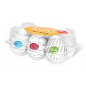 Набор из 6 мастурбаторов Tenga EGG Easy Beat с различным рельефом - Tenga - в Махачкале купить с доставкой