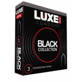 Черные презервативы LUXE Royal Black Collection - 3 шт. - Luxe - купить с доставкой в Махачкале