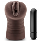 Коричневый мастурбатор-вагина Hot Chocolate Brianna - Blush Novelties - в Махачкале купить с доставкой