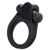 Черное эрекционное виброкольцо Brid с шипиками - A-toys - в Махачкале купить с доставкой