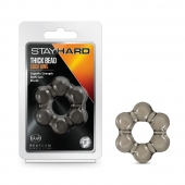 Дымчатое эрекционное кольцо Stay Hard Thick Bead Cock Ring - Blush Novelties - в Махачкале купить с доставкой