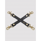 Черный фиксатор для манжет Bound to You Faux Leather Hogtie - Fifty Shades of Grey - купить с доставкой в Махачкале