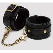 Черные оковы на ноги Bound to You Faux Leather Ankle Cuffs - Fifty Shades of Grey - купить с доставкой в Махачкале