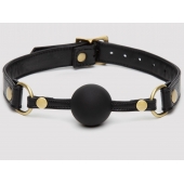 Черный кляп-шар Bound to You Faux Leather Ball Gag - Fifty Shades of Grey - купить с доставкой в Махачкале