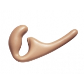 Бежевый безремневой страпон Seduction - 20,5 см. - Lola Games - купить с доставкой в Махачкале