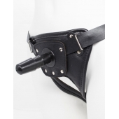 Черный пояс для насадок CLASS STRAP Restyling - LOVETOY (А-Полимер) - купить с доставкой в Махачкале