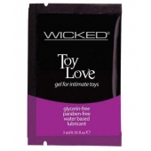 Лубрикант на водной основе для использования с игрушками WICKED Toy Love - 3 мл. - Wicked - купить с доставкой в Махачкале