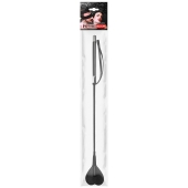 Черный стек с наконечником-сердечком - 54 см. - Notabu - купить с доставкой в Махачкале