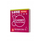 Презервативы с ароматом вишни LUXE Royal Cherry Collection - 3 шт. - Luxe - купить с доставкой в Махачкале