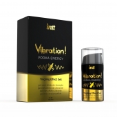 Жидкий интимный гель с эффектом вибрации Vibration! Vodka Energy - 15 мл. - INTT - купить с доставкой в Махачкале