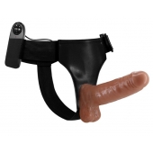 Страпон на трусиках с вибрацией Ultra Passionate Harness - 16 см. - Baile - купить с доставкой в Махачкале
