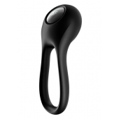 Черное эрекционное виброкольцо Majestic Duo - Satisfyer - в Махачкале купить с доставкой