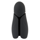 Черный силиконовый вибромастурбатор с нагревом Masturbator with 2 Functions - Orion - в Махачкале купить с доставкой