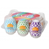 Набор из 6 мастурбаторов Tenga EGG IV с различным рельефом - Tenga - в Махачкале купить с доставкой