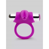 Лиловое виброкольцо с пультом ДУ Remote Control Cock Ring - Happy Rabbit - в Махачкале купить с доставкой