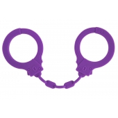 Фиолетовые силиконовые наручники Suppression - Lola Games - купить с доставкой в Махачкале
