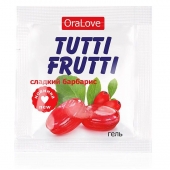 Гель-смазка Tutti-frutti со вкусом барбариса - 4 гр. - Биоритм - купить с доставкой в Махачкале