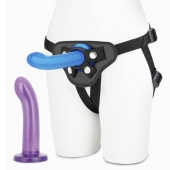 Страпон унисекс Beginners Strap-On с 2 насадками - 15 и 13 см. - Lux Fetish - купить с доставкой в Махачкале