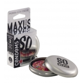 Экстремально тонкие презервативы в железном кейсе MAXUS Extreme Thin - 3 шт. - Maxus - купить с доставкой в Махачкале