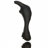 Черное эрекционное кольцо с двумя моторами Zeus Dual Vibe Cock Ring - FeelzToys - в Махачкале купить с доставкой