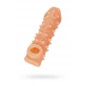 Телесная закрытая насадка с пупырышками Cock Sleeve Size M - 15,6 см. - KOKOS - в Махачкале купить с доставкой
