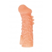 Телесная закрытая насадка с шершавой головкой Cock Sleeve Size M - 15,6 см. - KOKOS - в Махачкале купить с доставкой