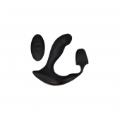 Черный вибромассажер простаты с эрекционным кольцом Strapped   Tapped - Zero Tolerance - в Махачкале купить с доставкой