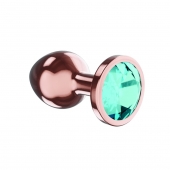 Пробка цвета розового золота с малиновым кристаллом Diamond Topaz Shine L - 8,3 см. - Lola Games - купить с доставкой в Махачкале