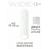 Белый фаллоудлинитель Homme Wide - 13 см. - Lola Games - в Махачкале купить с доставкой