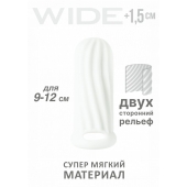 Белый фаллоудлинитель Homme Wide - 11 см. - Lola Games - в Махачкале купить с доставкой