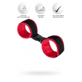 Красно-черные велюровые оковы Anonymo - ToyFa - купить с доставкой в Махачкале