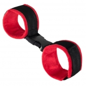 Красно-черные велюровые оковы Anonymo - ToyFa - купить с доставкой в Махачкале