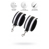 Серебристо-черные наручники Anonymo - ToyFa - купить с доставкой в Махачкале