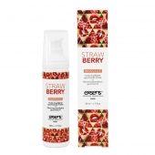 Разогревающее массажное масло  с ароматом клубники Gourmet Strawberry - 50 мл. - Exsens - купить с доставкой в Махачкале