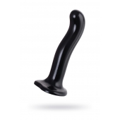 Черный стимулятор для пар P G-Spot Dildo Size L - 19 см. - Strap-on-me - в Махачкале купить с доставкой