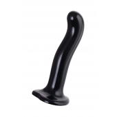 Черный стимулятор для пар P G-Spot Dildo Size L - 19 см. - Strap-on-me - в Махачкале купить с доставкой