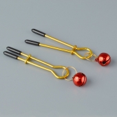 Золотистые зажимы с колокольчиками Gold - Sitabella - купить с доставкой в Махачкале