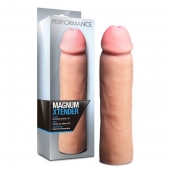 Телесная фаллическая насадка на пенис Magnum Xtender - 23 см. - Blush Novelties - в Махачкале купить с доставкой