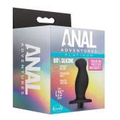 Черный анальный вибромассажёр Silicone Vibrating Prostate Massager 02 - 10,8 см. - Blush Novelties - в Махачкале купить с доставкой