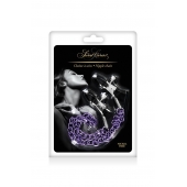 Зажимы для сосков с фиолетовой цепочкой Sweet Caress Nipple Chain - Sweet Caress - купить с доставкой в Махачкале