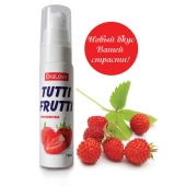 Гель-смазка Tutti-frutti с земляничным вкусом - 30 гр. - Биоритм - купить с доставкой в Махачкале