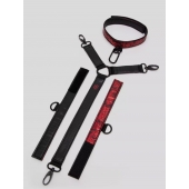 Ошейник с наручниками Reversible Faux Leather Collar and Wrist - Fifty Shades of Grey - купить с доставкой в Махачкале