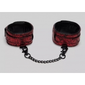 Красно-черные оковы Reversible Faux Leather Ankle Cuffs - Fifty Shades of Grey - купить с доставкой в Махачкале