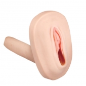 Мастурбатор-вагина с вибрацией и выносным пультом управления REALSTUFF SMOOTH   BALD - Dream Toys - в Махачкале купить с доставкой