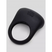 Черное эрекционное виброкольцо Sensation Rechargeable Vibrating Love Ring - Fifty Shades of Grey - в Махачкале купить с доставкой