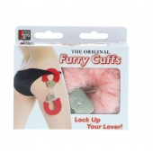 Металлические наручники с розовой меховой опушкой METAL HANDCUFF WITH PLUSH PINK - Dream Toys - купить с доставкой в Махачкале