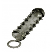 Дымчатая стимулирующая насадка с закрытой головкой SAMURAI PENIS SLEEVE BLACK - 14,5 см. - NMC - в Махачкале купить с доставкой